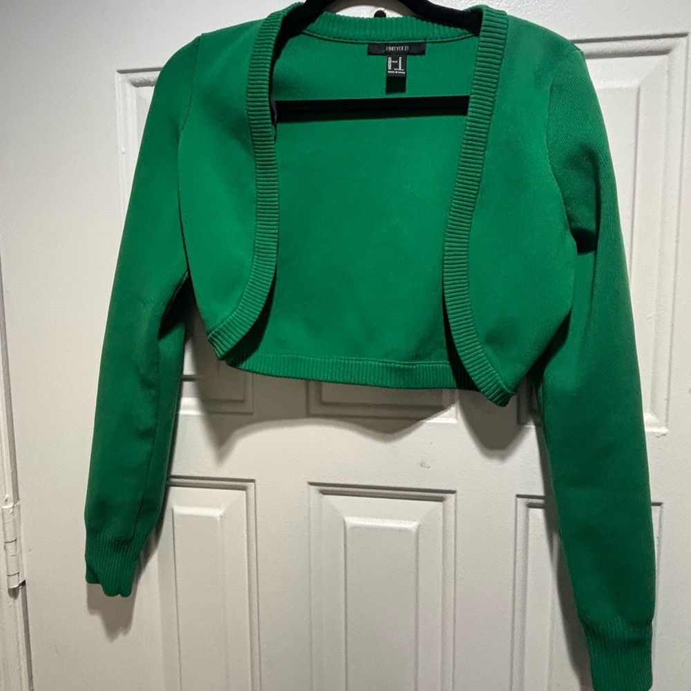 Forever 21 Vibrant Green Knit Top - Picture 4 of 5